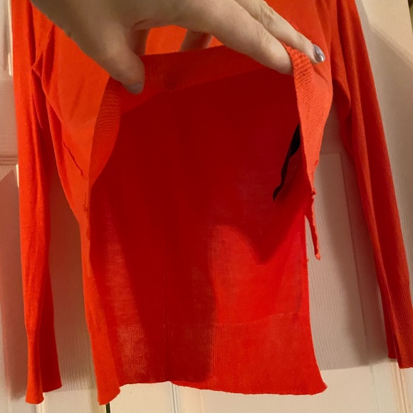 Zara Orange Lightweight Long Sleeved Sweater | S - Picture 6 of 9